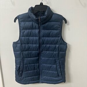 NWOT 32 DEGREES HEAT Nylon Packable Puffer Vest in Navy Women's Small